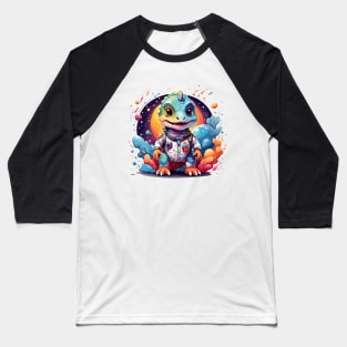 dinosaur astronaut in space Baseball T-Shirt